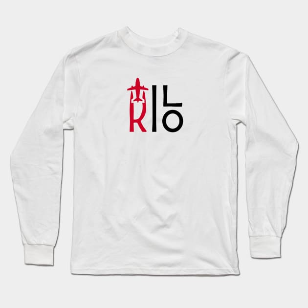 KILO Aviation Phonetic Alphabet Pilot Airplane Long Sleeve T-Shirt by For HerHim